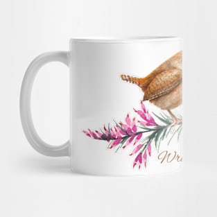 Cute little Wren Watercolour Mug